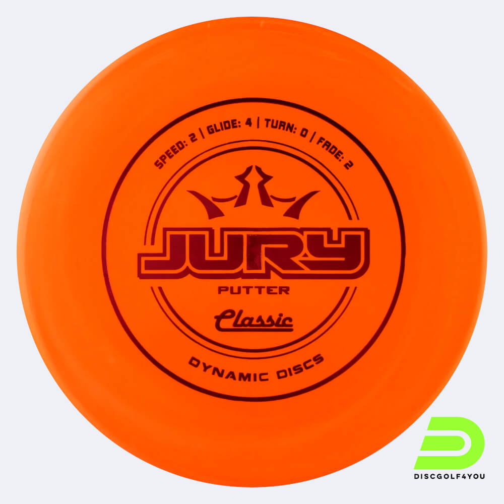 Dynamic Discs Jury in classic-orange, classic plastic Dynamic Discs Jury in classic-orange, classic plastic
