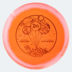 Dynamic Discs Maverick Zach Melton in orange, im Lucid-X Orbit Kunststoff und ohne Spezialeffekt