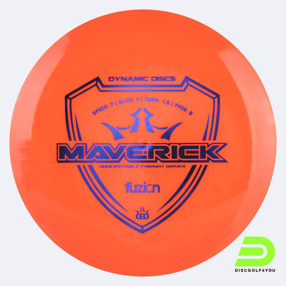 dynamic discs maverick in orange, im fuzion kunststoff und ohne spezialeffekt Dynamic Discs Maverick in orange, im Fuzion Kunststoff und ohne Spezialeffekt