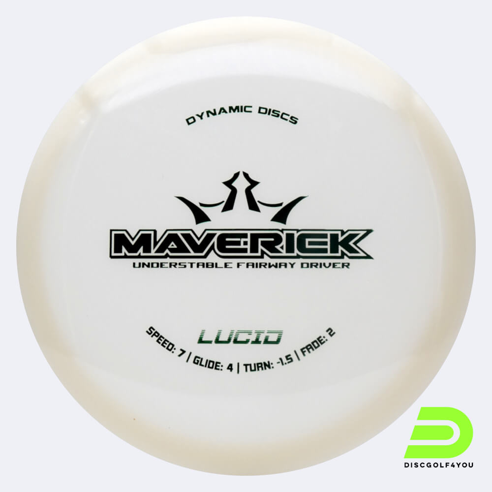 dynamic discs maverick in weiss, im lucid kunststoff und ohne spezialeffekt Dynamic Discs Maverick in weiss, im Lucid Kunststoff und ohne Spezialeffekt