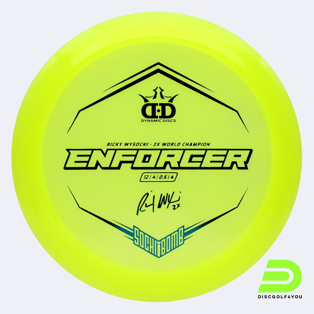 dynamic discs sockibomb enforcer in gelb, im lucid x kunststoff und ohne spezialeffekt Dynamic Discs Sockibomb Enforcer in gelb, im Lucid X Kunststoff und ohne Spezialeffekt