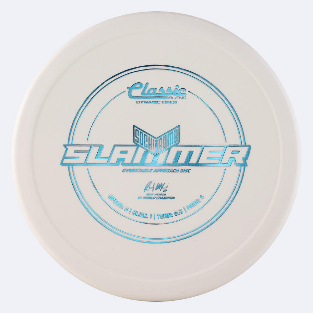 dynamic discs sockibomb slammer in weiss, im classic blend kunststoff und ohne spezialeffekt Dynamic Discs Sockibomb Slammer in weiss, im Classic Blend Kunststoff und ohne Spezialeffekt
