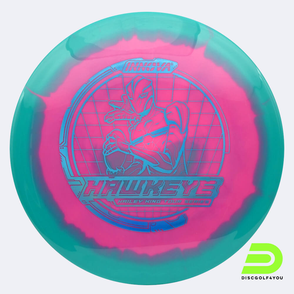 Innova Hawkeye - Hailey King Tour Series in rosa-türkis, halo star plastic Innova Hawkeye - Hailey King Tour Series in rosa-türkis, halo star plastic