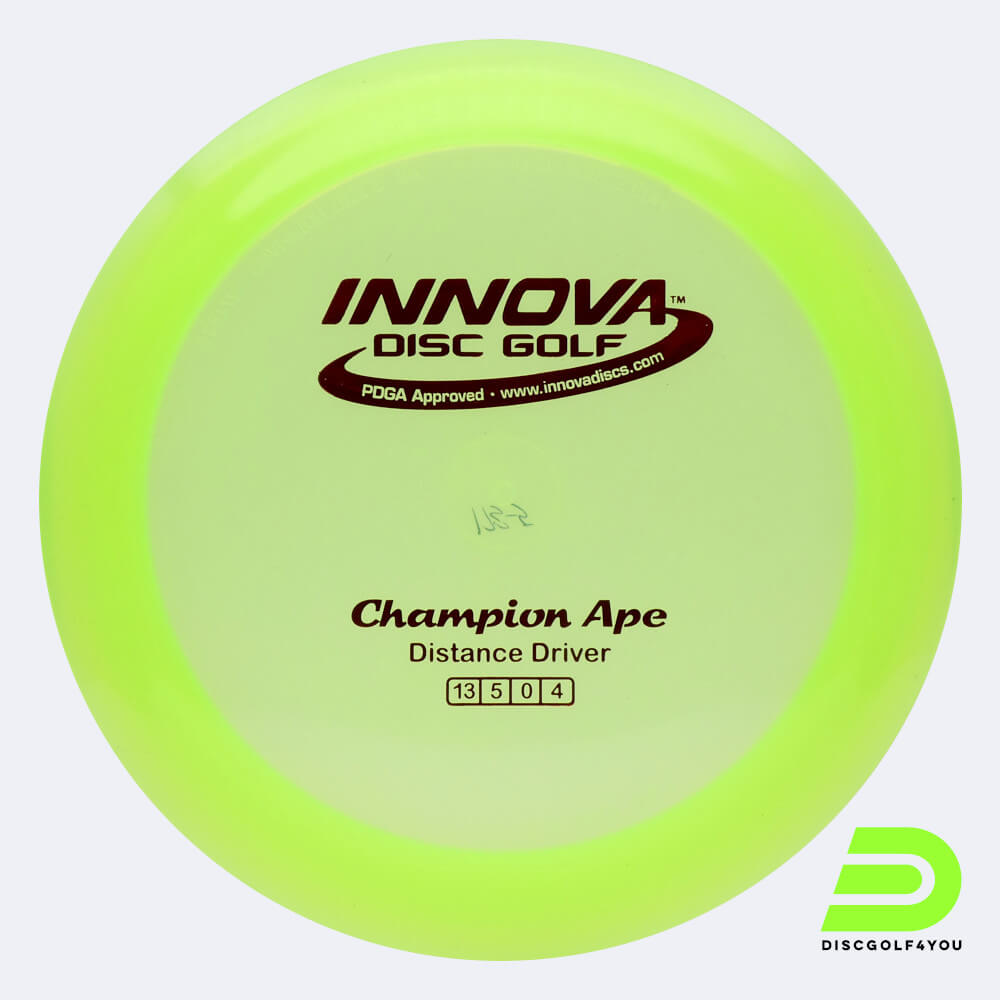 Innova Ape in yellow, champion plastic Innova Ape in yellow, champion plastic
