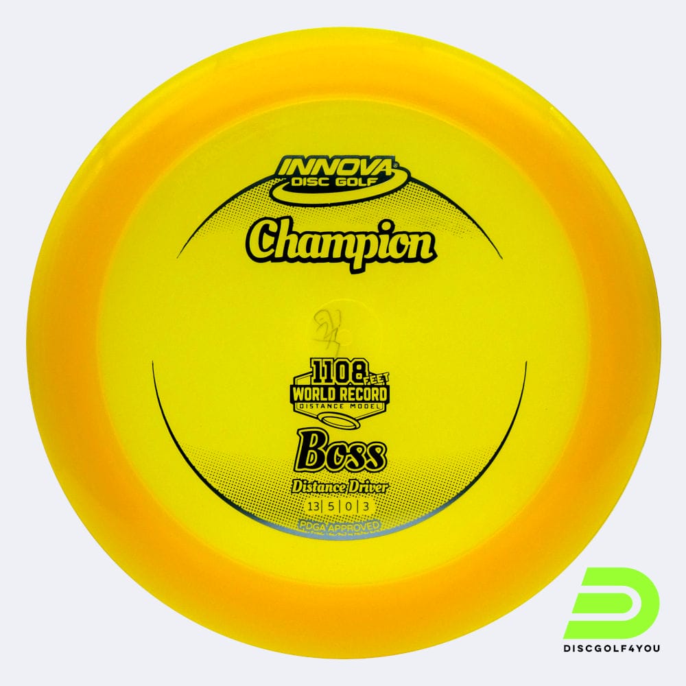 innova boss in gelb, im champion kunststoff und ohne spezialeffekt Innova Boss in gelb, im Champion Kunststoff und ohne Spezialeffekt