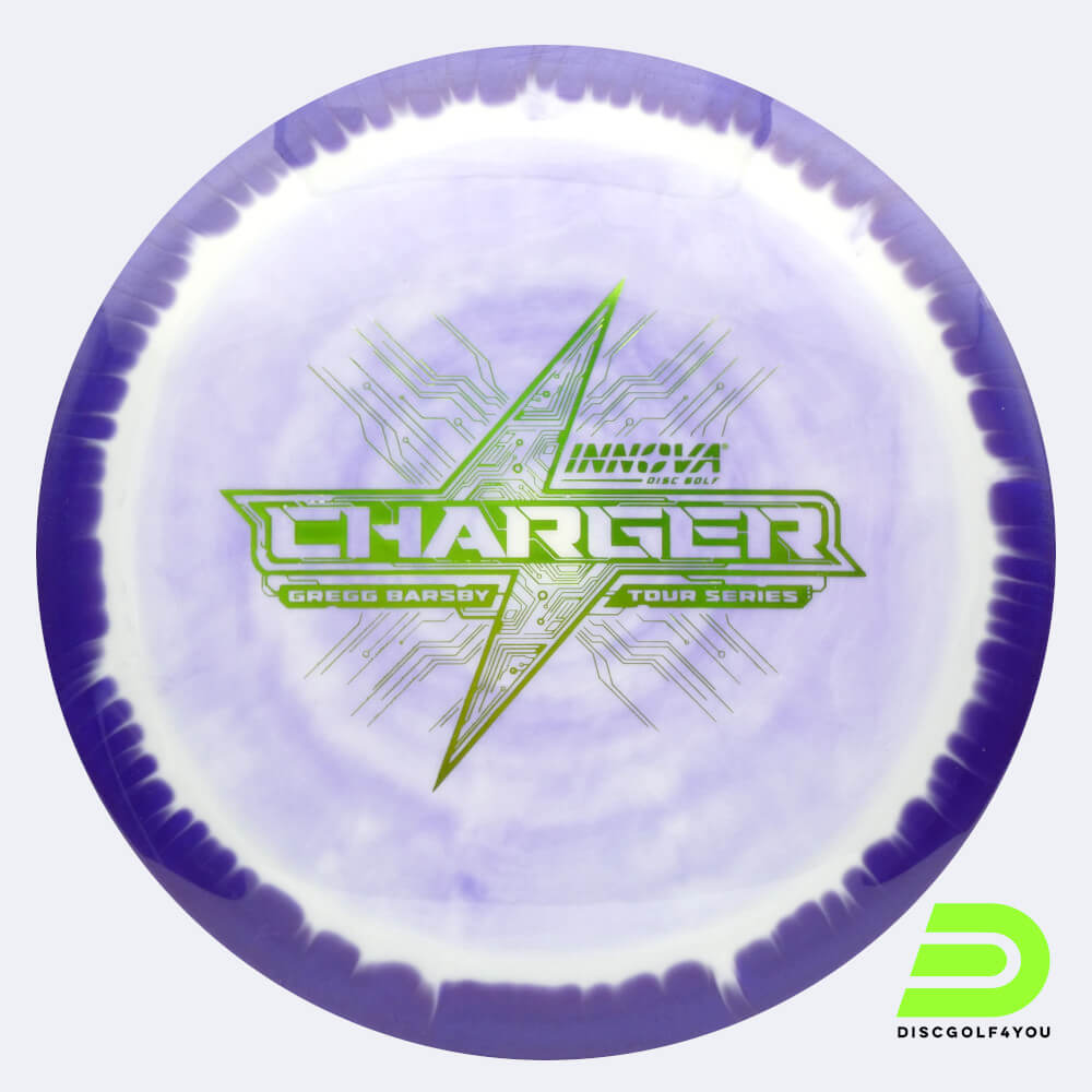 Innova Charger - Gregg Barsby Tour Series in white-purple, halo star plastic Innova Charger - Gregg Barsby Tour Series in white-purple, halo star plastic