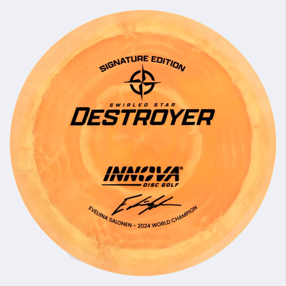 innova destroyer evelina salonen signature series in orange, im star kunststoff und burst spezialeffekt Innova Destroyer Evelina Salonen Signature Series in orange, im Star Kunststoff und burst Spezialeffekt