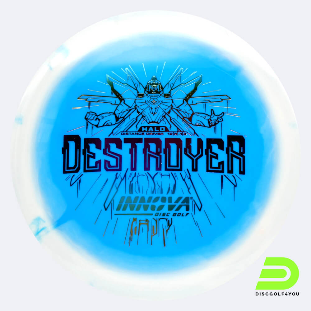 Innova Destroyer in white-blue, halo star plastic Innova Destroyer in white-blue, halo star plastic