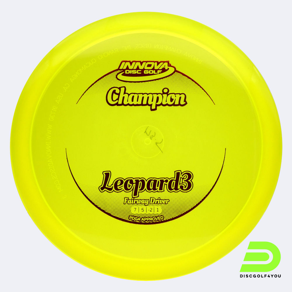 Innova Leopard 3 in yellow, champion plastic Innova Leopard 3 in yellow, champion plastic