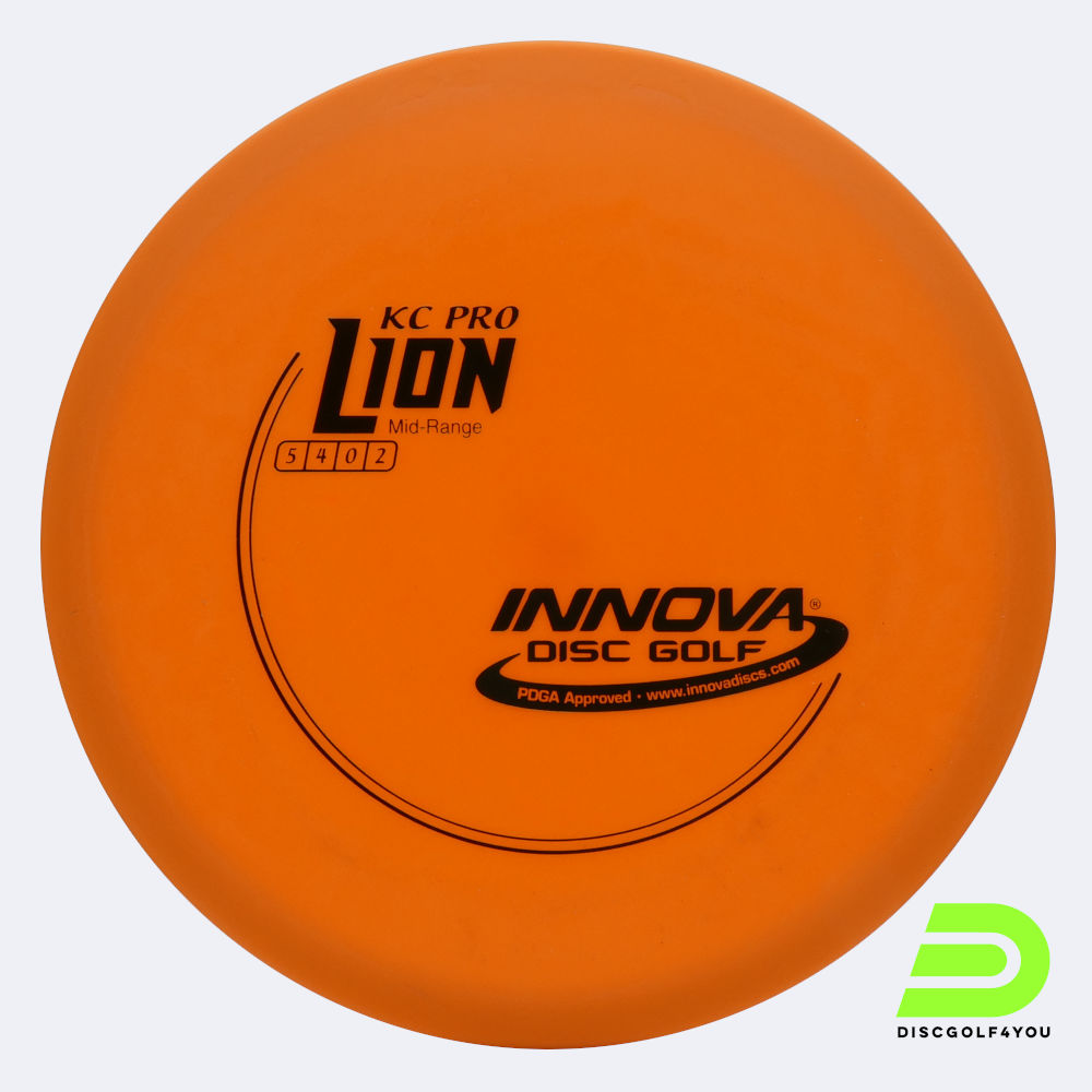 innova lion in orange, im kc pro kunststoff und ohne spezialeffekt Innova Lion in orange, im KC Pro Kunststoff und ohne Spezialeffekt