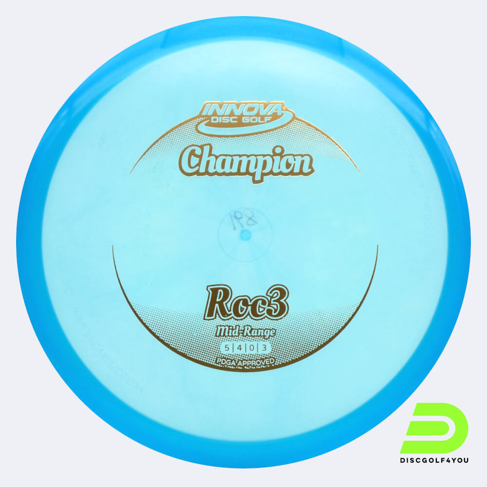 innova roc 3 in türkis, im champion kunststoff und ohne spezialeffekt Innova Roc 3 in türkis, im Champion Kunststoff und ohne Spezialeffekt