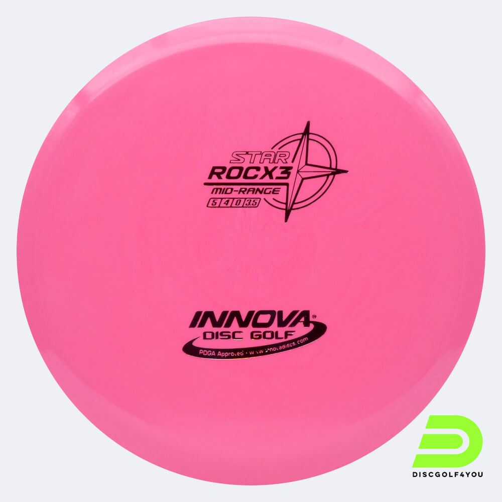 innova rocx3 in rosa, im star kunststoff und ohne spezialeffekt Innova RocX3 in rosa, im Star Kunststoff und ohne Spezialeffekt