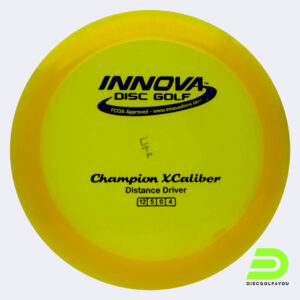 Innova Xcaliber in yellow, champion plastic