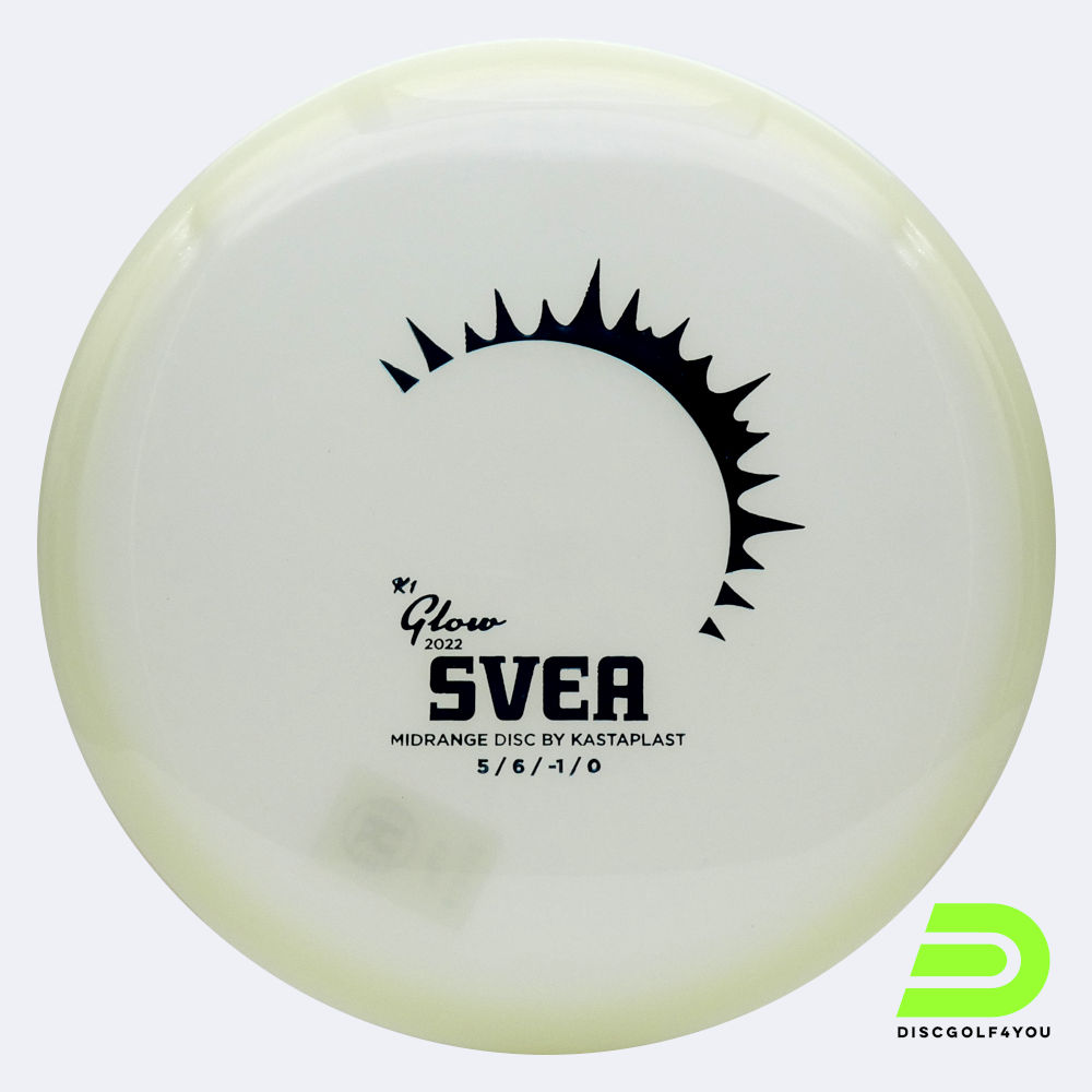 Kastaplast Svea in white, k1 glow plastic and glow effect Kastaplast Svea in white, k1 glow plastic and glow effect