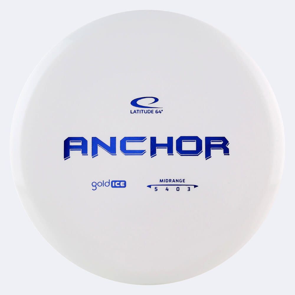 Latitude 64° Anchor in white, gold ice plastic Latitude 64° Anchor in white, gold ice plastic