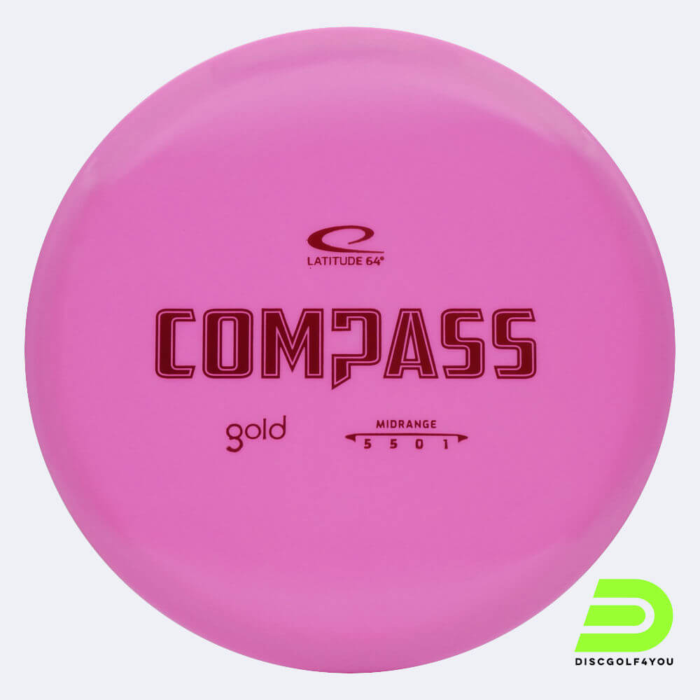 latitude 64° compass in rosa, im gold kunststoff und ohne spezialeffekt Latitude 64° Compass in rosa, im Gold Kunststoff und ohne Spezialeffekt