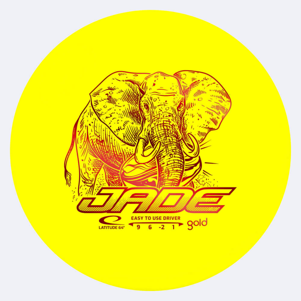 Latitude 64° Jade in yellow, gold plastic Latitude 64° Jade in yellow, gold plastic