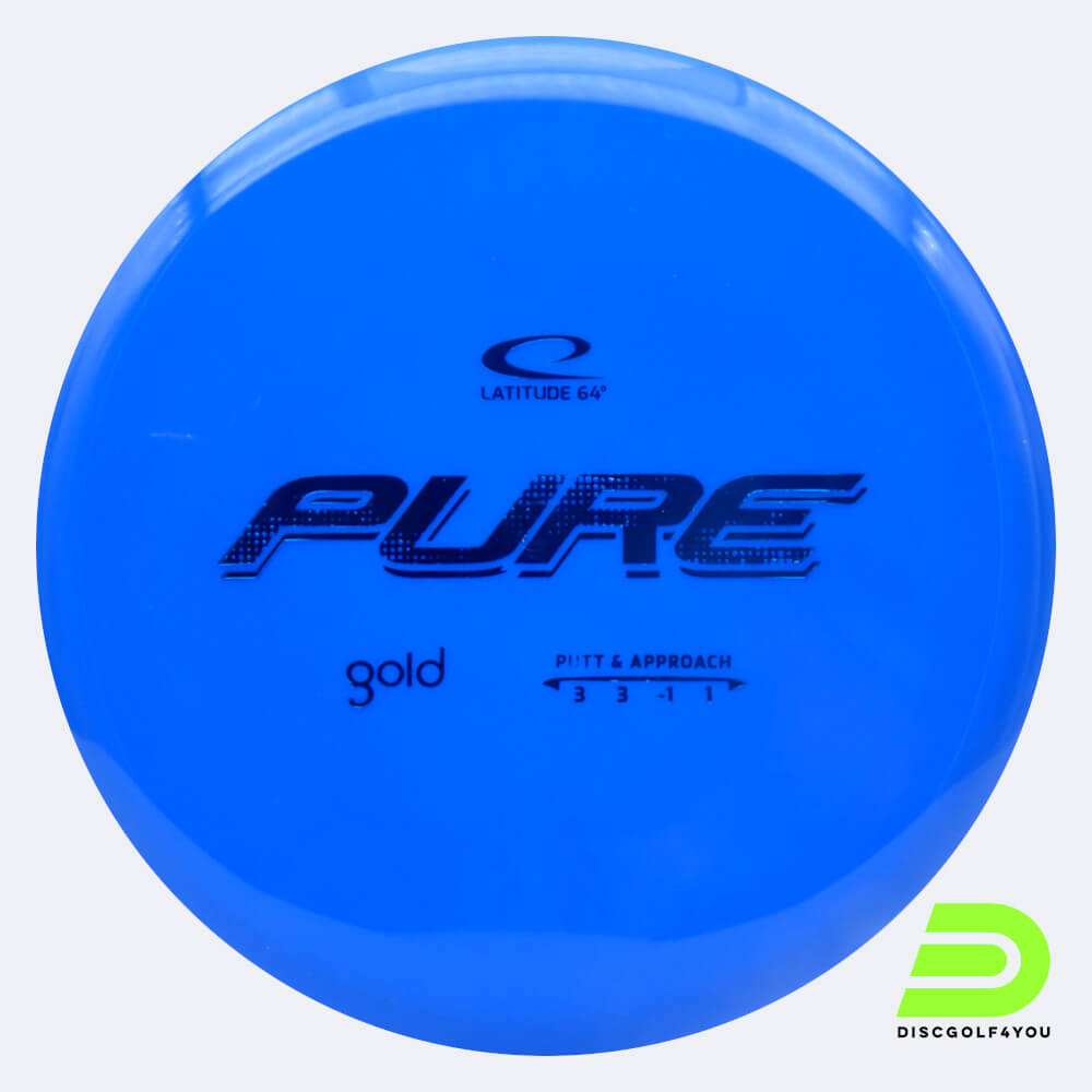 Latitude 64° Pure in blau, im Gold Kunststoff und ohne Spezialeffekt