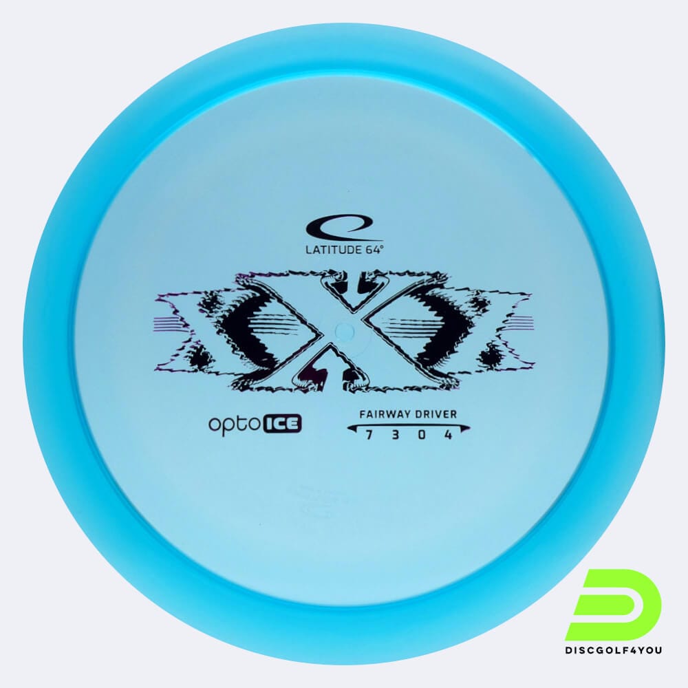 Latitude 64° XXX in turquoise, opto ice plastic Latitude 64° XXX in turquoise, opto ice plastic