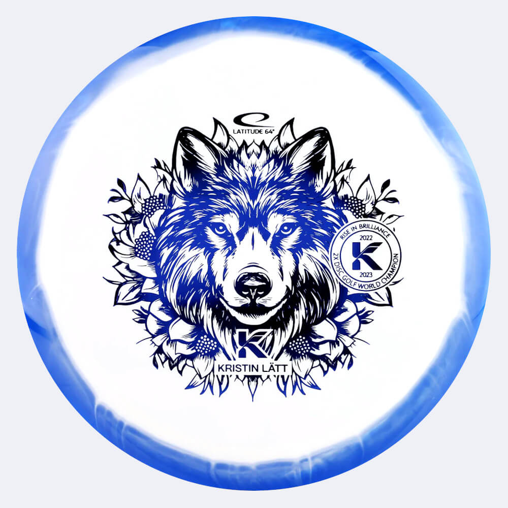 Latitude 64° Grace Kristin Lätt in white-blue, grand orbit plastic Latitude 64° Grace Kristin Lätt in white-blue, grand orbit plastic