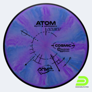 MVP Atom in purple, cosmic electron soft plastic and burst effect