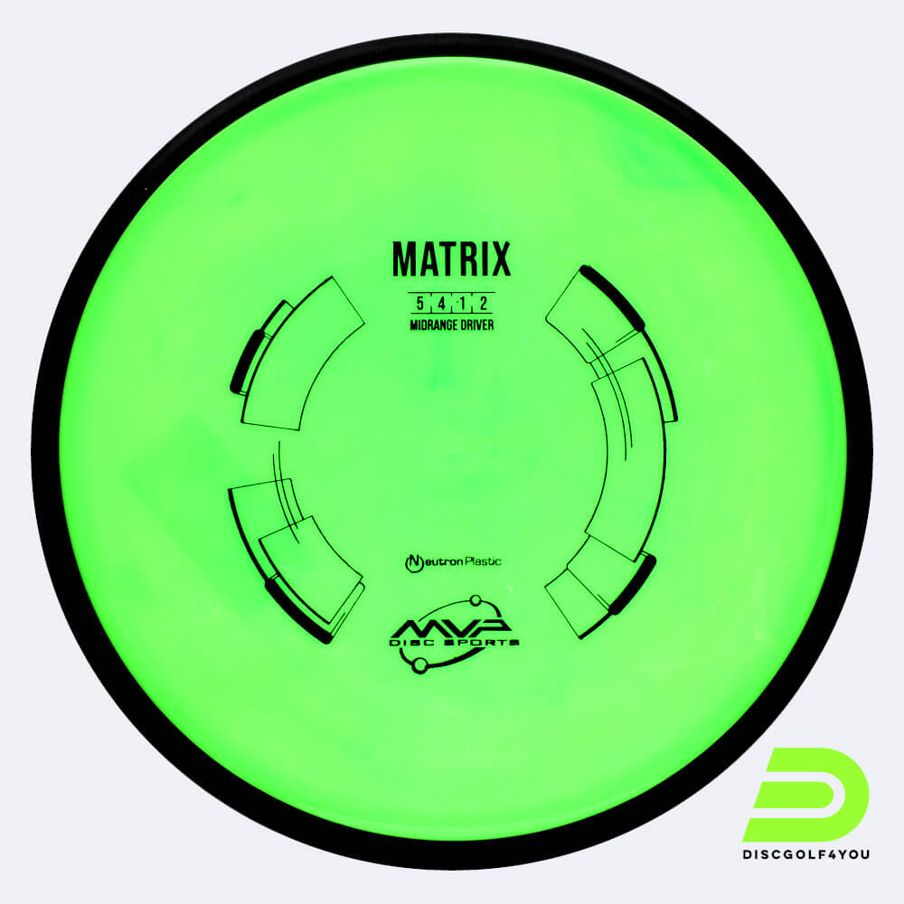MVP Matrix in light-green, neutron plastic MVP Matrix in light-green, neutron plastic