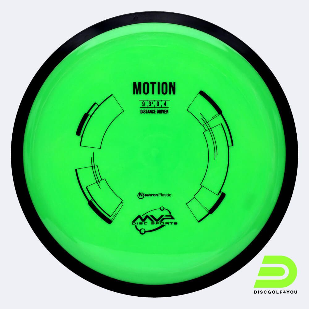 MVP Motion in green, neutron plastic MVP Motion in green, neutron plastic
