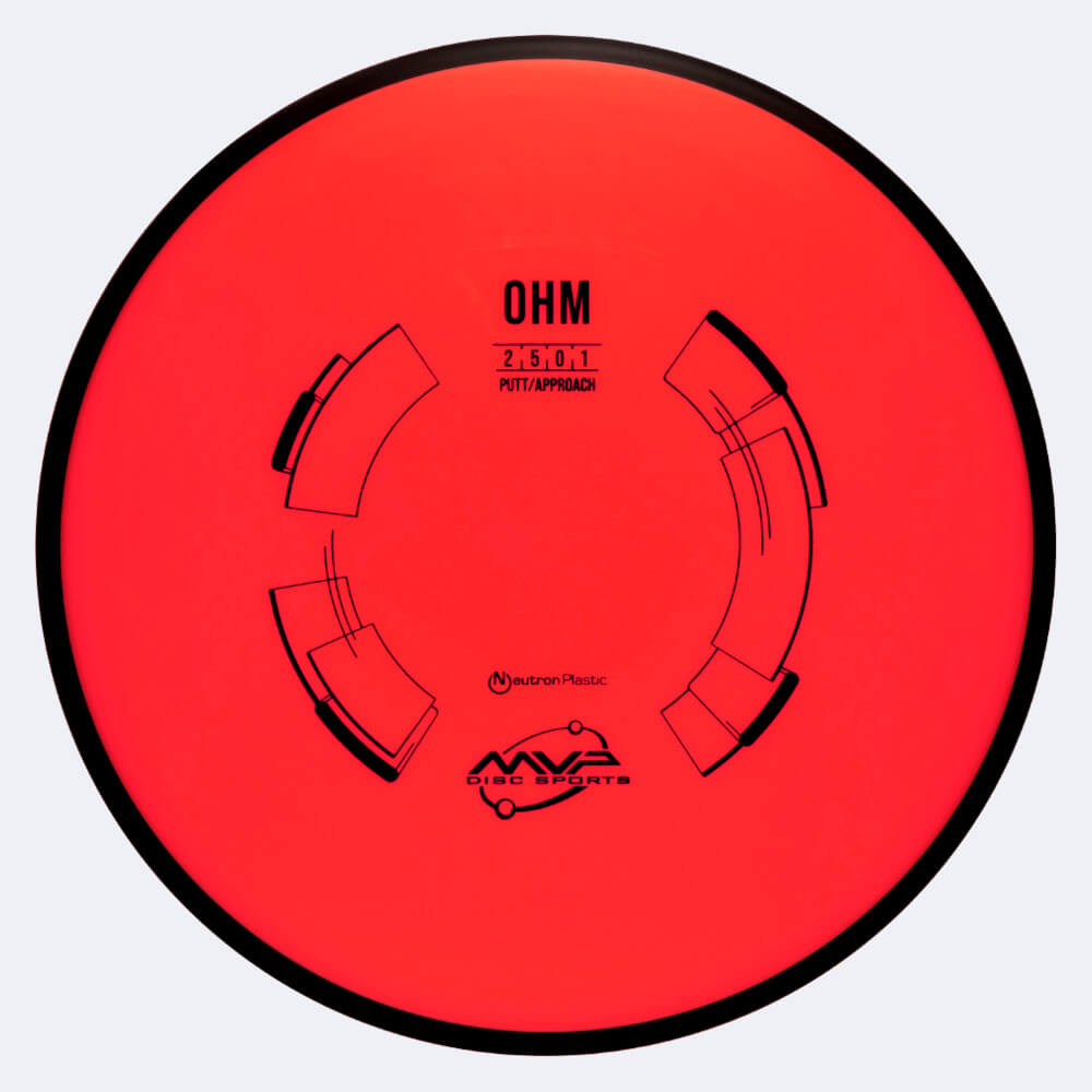 mvp ohm in rot, im neutron kunststoff und ohne spezialeffekt MVP Ohm in rot, im Neutron Kunststoff und ohne Spezialeffekt