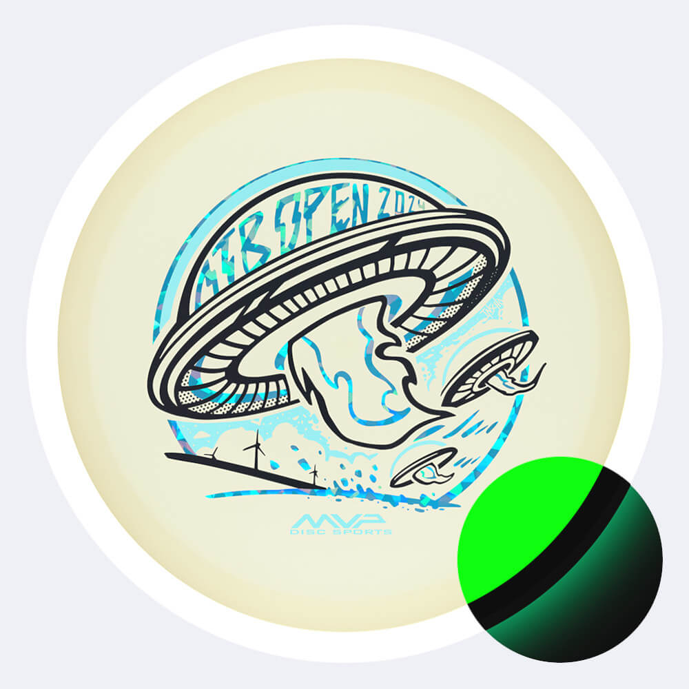 MVP Orbital - OTB Open in white, eclipse plastic and glow effect MVP Orbital - OTB Open in white, eclipse plastic and glow effect