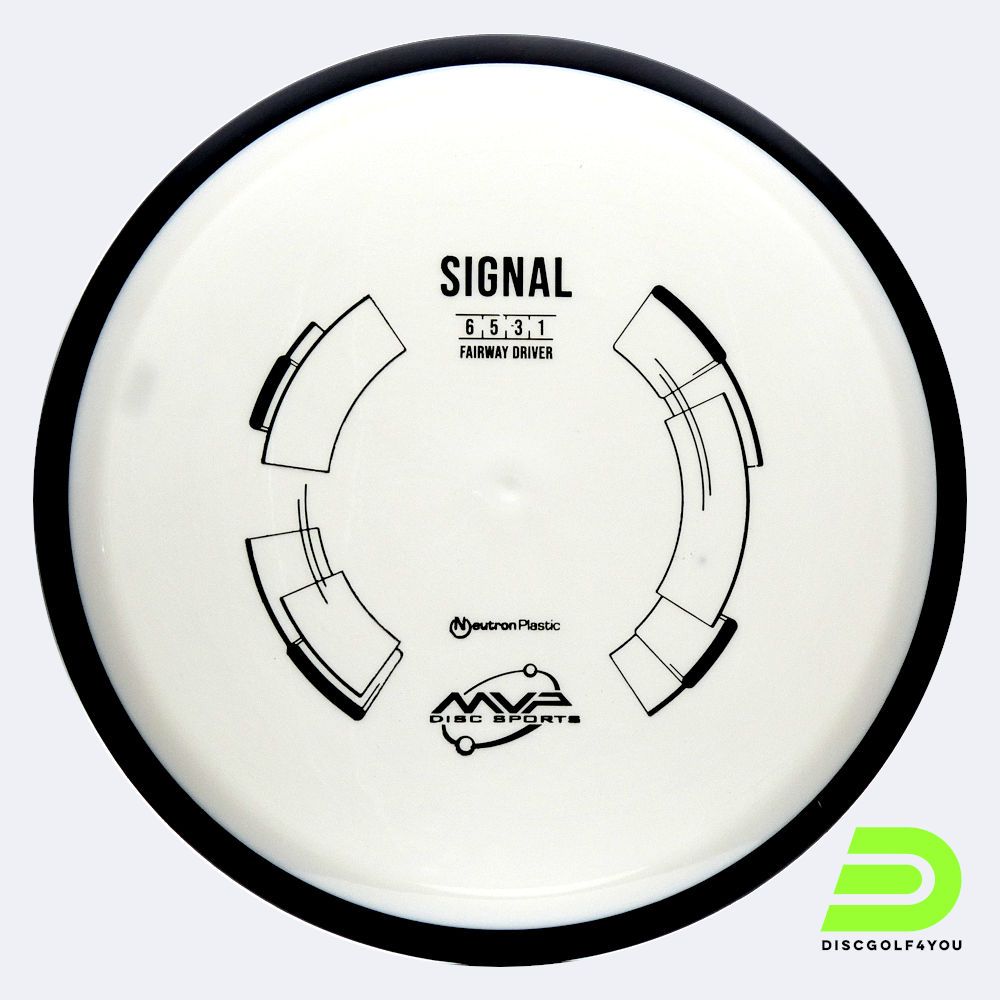 MVP Signal in white, neutron plastic MVP Signal in white, neutron plastic