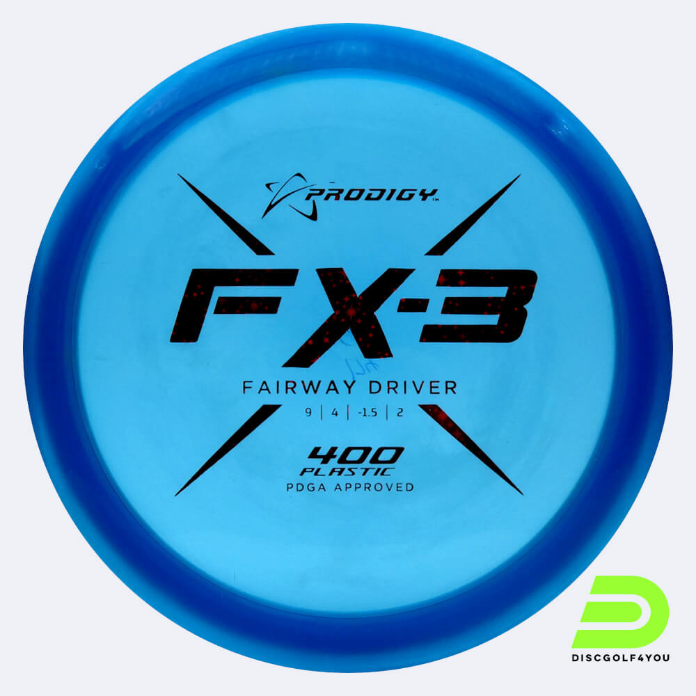 Prodigy FX-3 in blue, 400 plastic Prodigy FX-3 in blue, 400 plastic