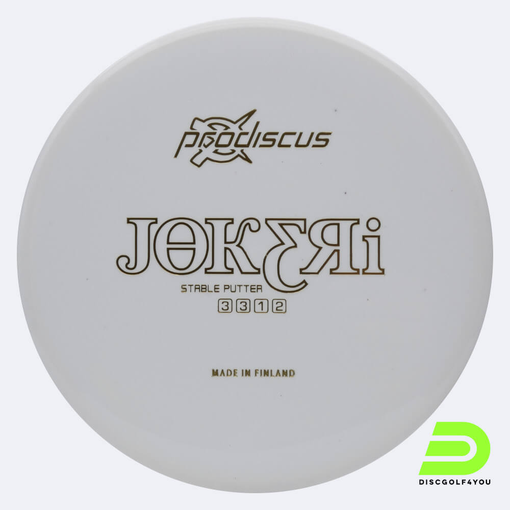 prodiscus jokeri in weiss, im ultrium kunststoff und ohne spezialeffekt Prodiscus Jokeri in weiss, im Ultrium Kunststoff und ohne Spezialeffekt