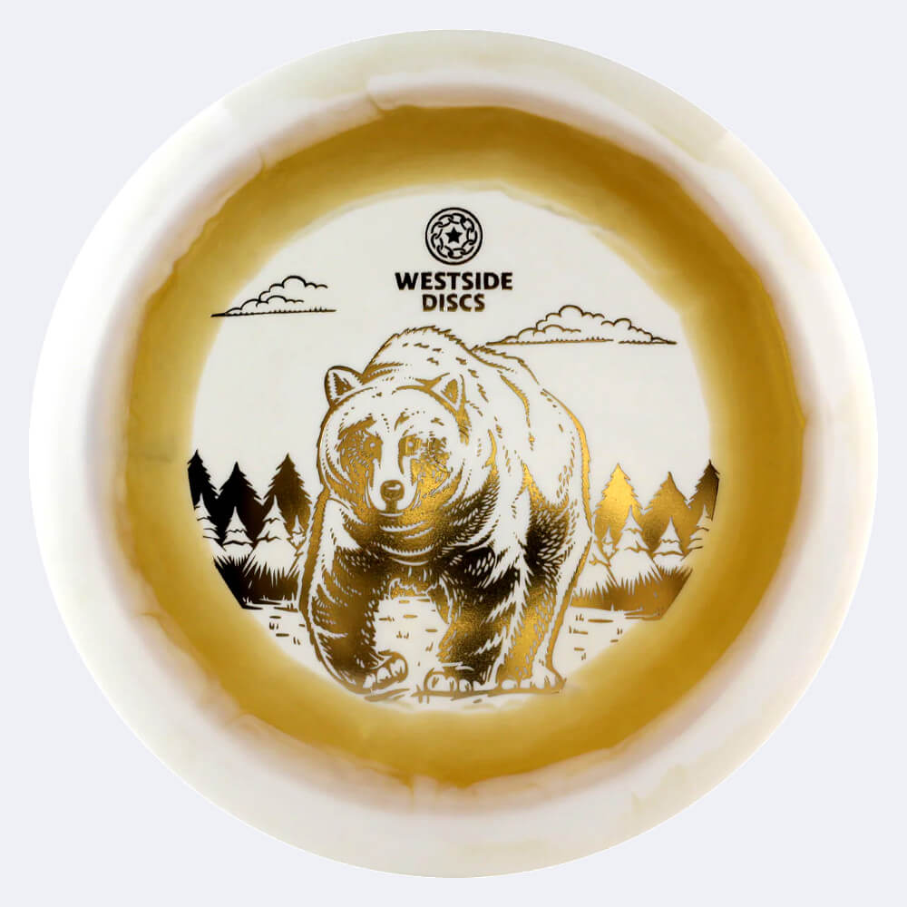 Westside Bear in gold, tournament ring plastic Westside Bear in gold, tournament ring plastic